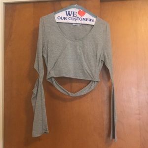 Long sleeve crop top